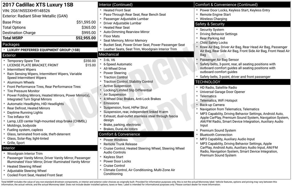 Used 2017 Cadillac XTS Luxury image 3