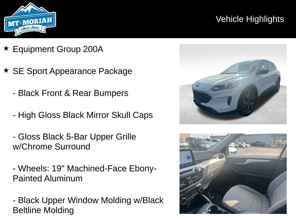 Used 2022 Ford Escape SE w/ SE Sport Appearance Package image 4