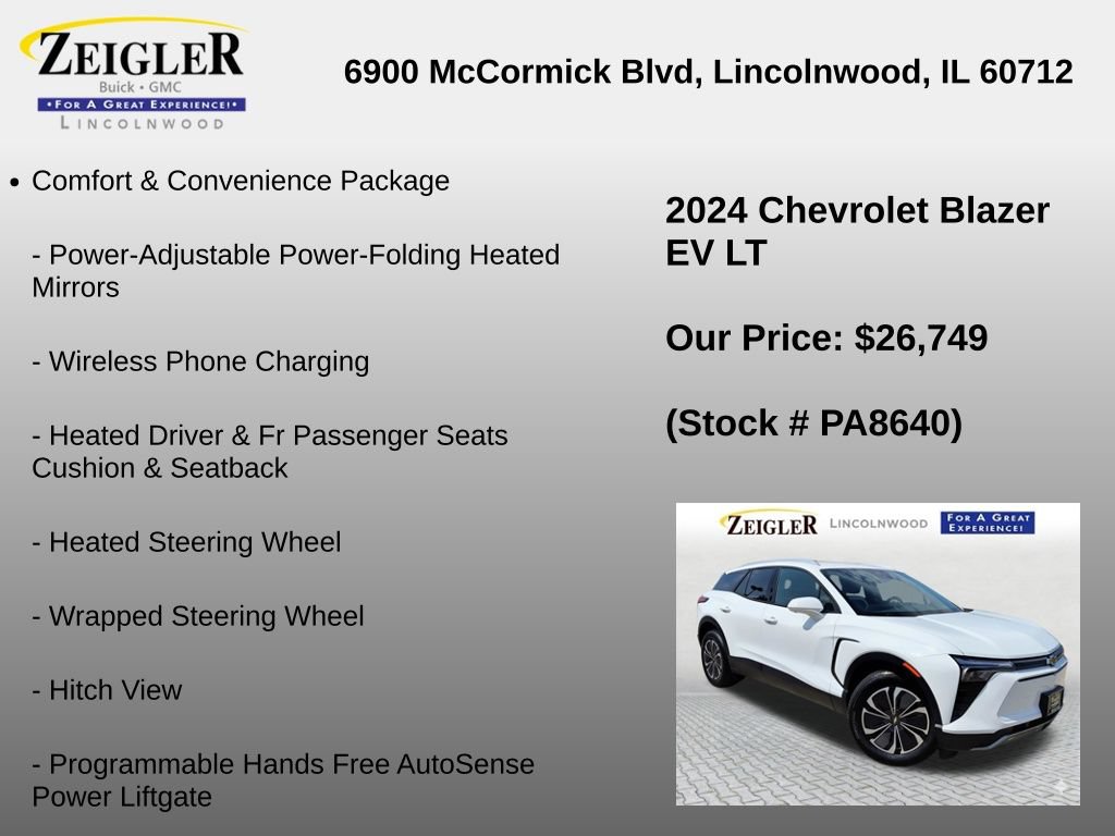 Used 2024 Chevrolet Blazer EV LT AWD/4WD image 18