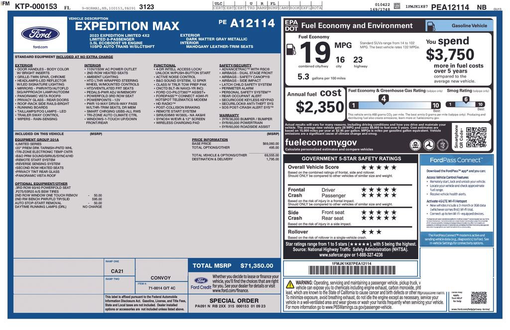 Certified 2023 Ford Expedition Max Limited image 5