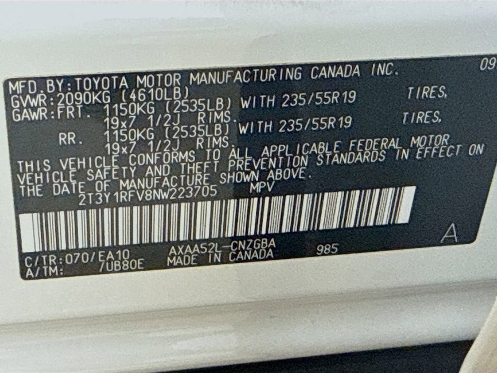 Certified 2022 Toyota RAV4 Limited w/ Limited Grade Weather Package FWD image 33
