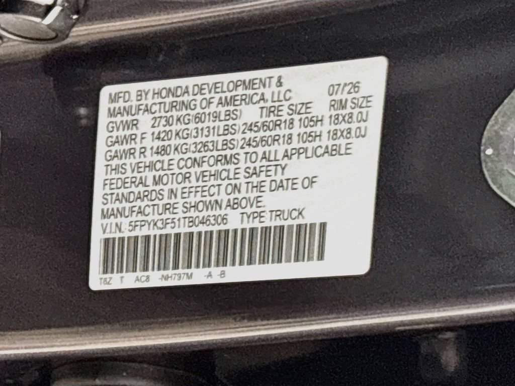 New 2026 Honda Ridgeline RTL image 25