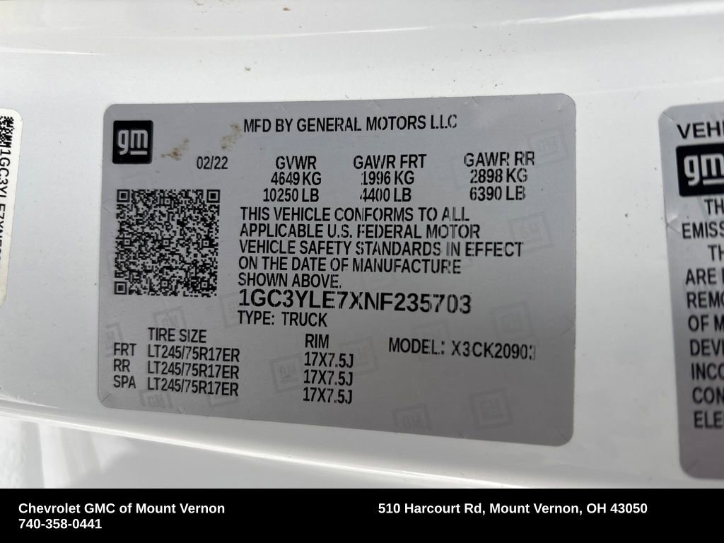 Used 2022 Chevrolet Silverado 2500 W/T w/ WT Convenience Package image 28