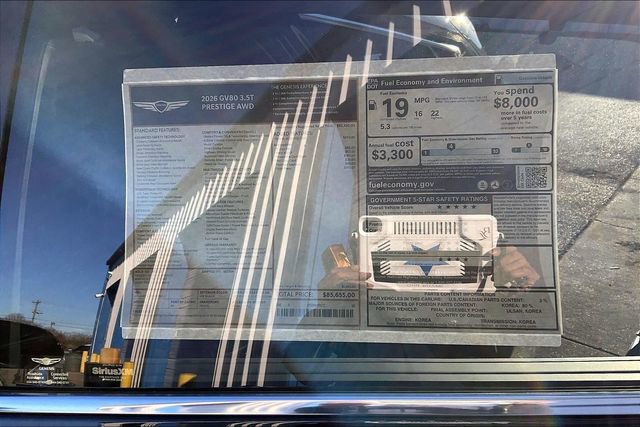 New 2026 Genesis GV80 3.5T Prestige image 13