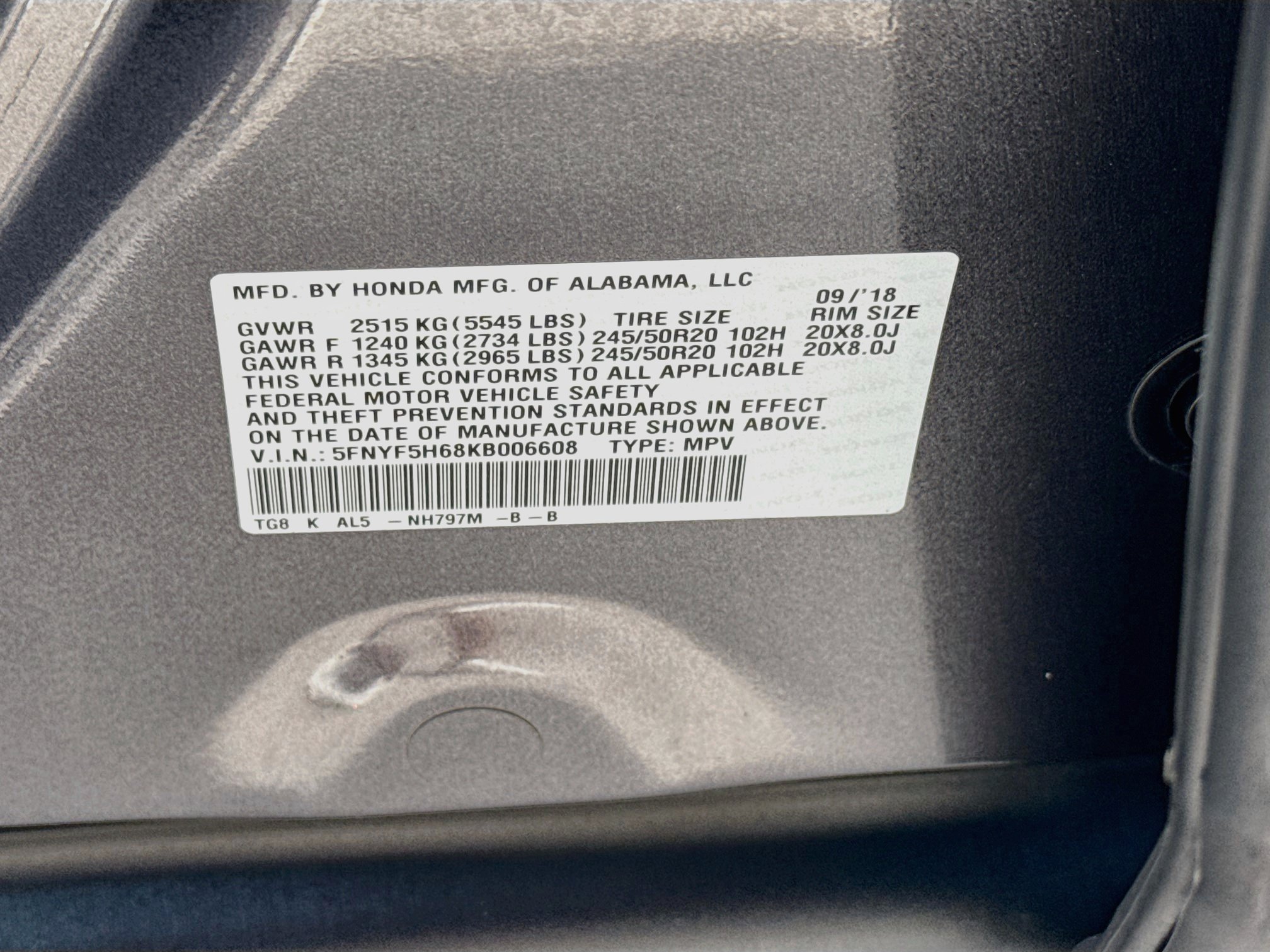 Used 2019 Honda Pilot Touring image 37