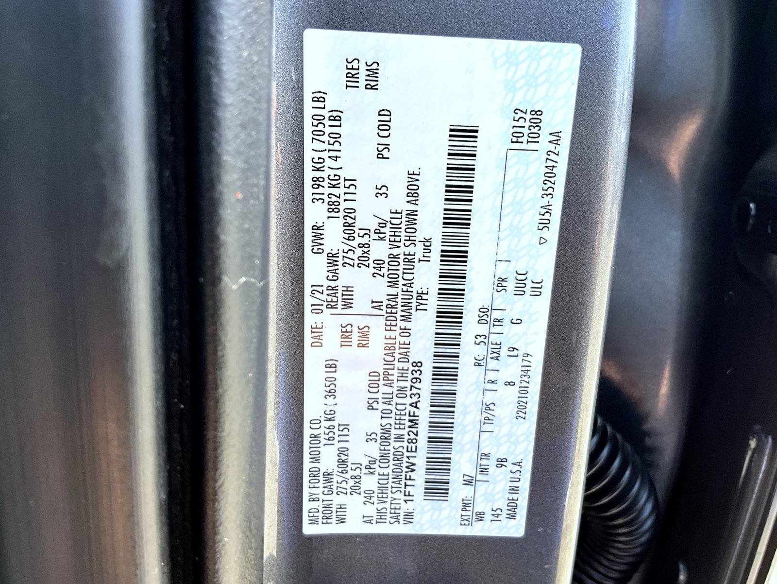 Used 2021 Ford F150 Platinum w/ Equipment Group 701A High AWD/4WD image 30