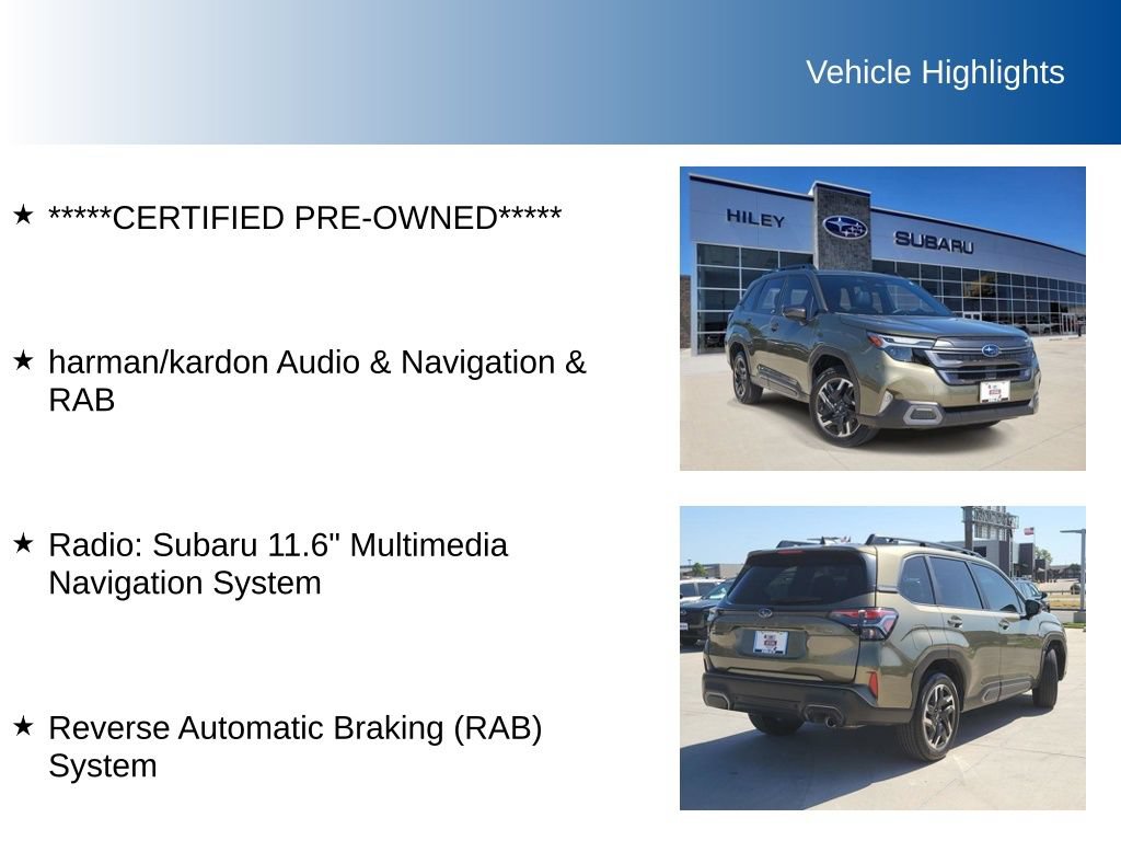 Used 2025 Subaru Forester Limited w/ Popular Package #1 AWD/4WD image 5
