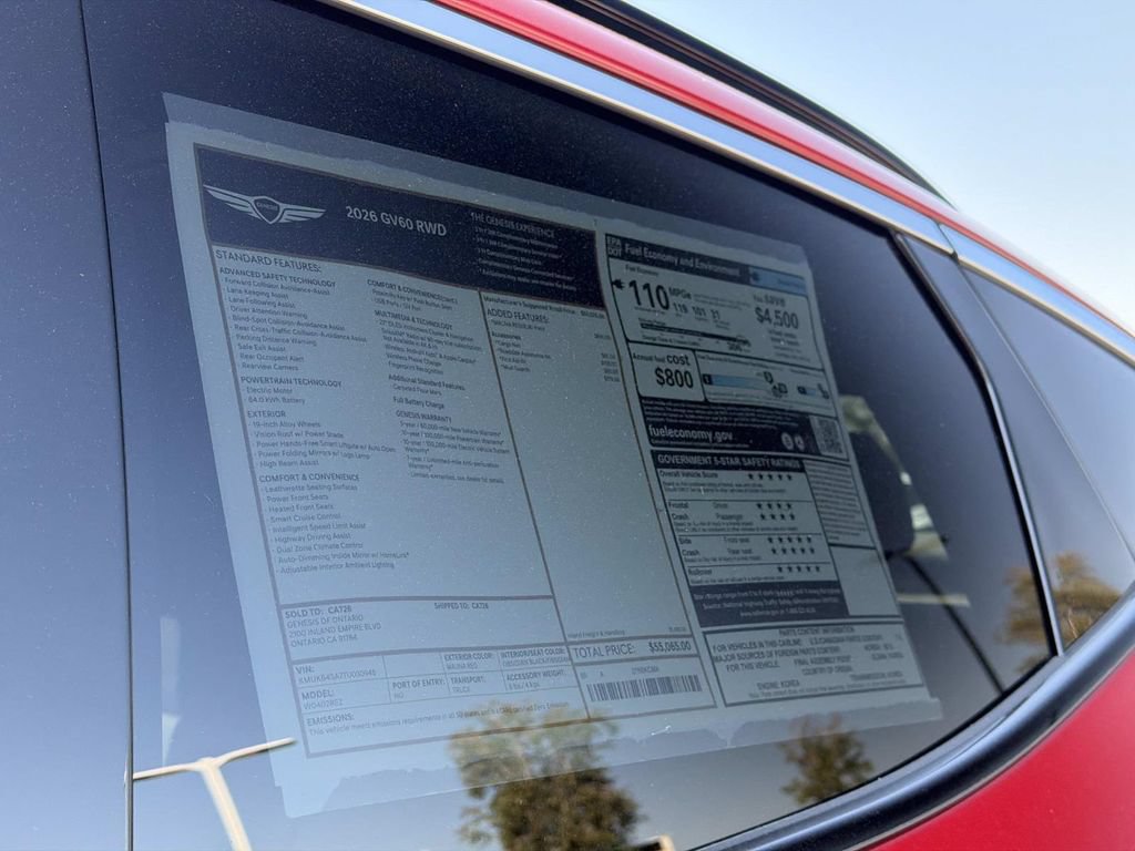 New 2026 Genesis GV60 RWD image 18