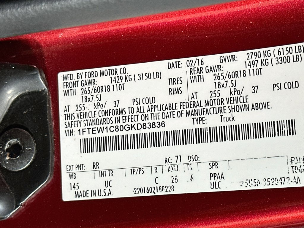 Used 2016 Ford F150 XLT w/ Equipment Group 302A Luxury RWD image 37