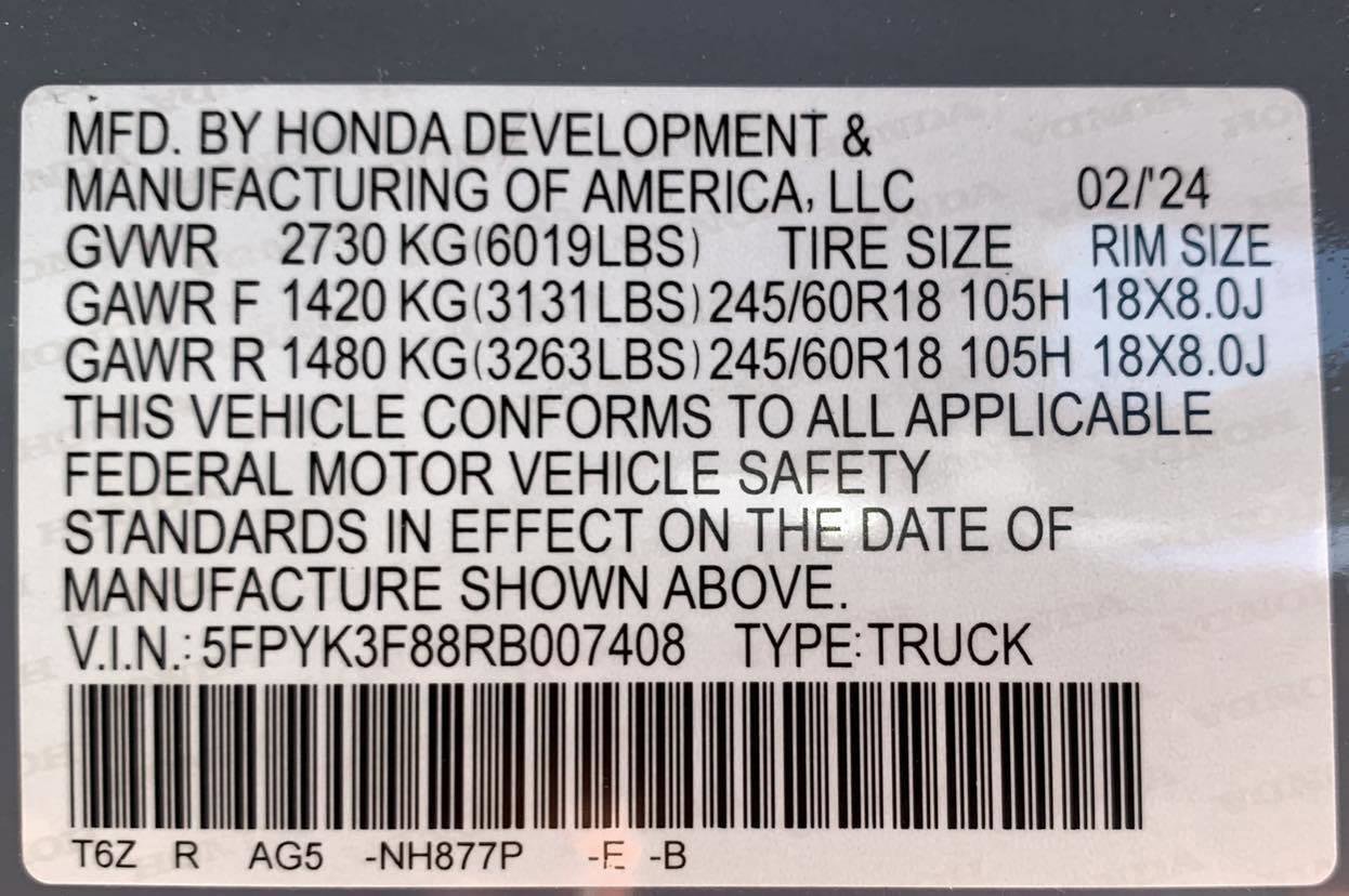 Certified 2024 Honda Ridgeline Black Edition image 51