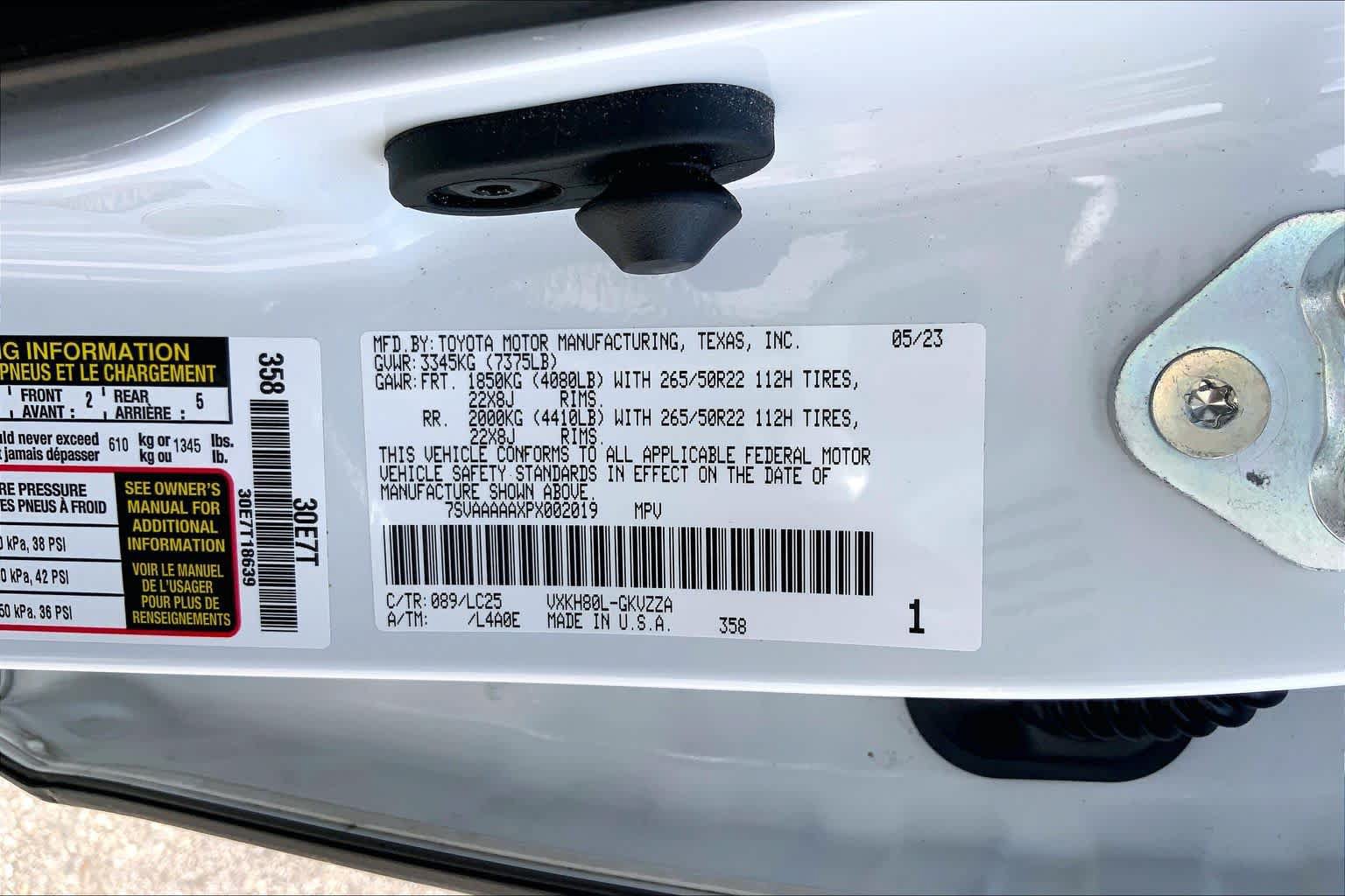 Used 2023 Toyota Sequoia Capstone RWD image 36