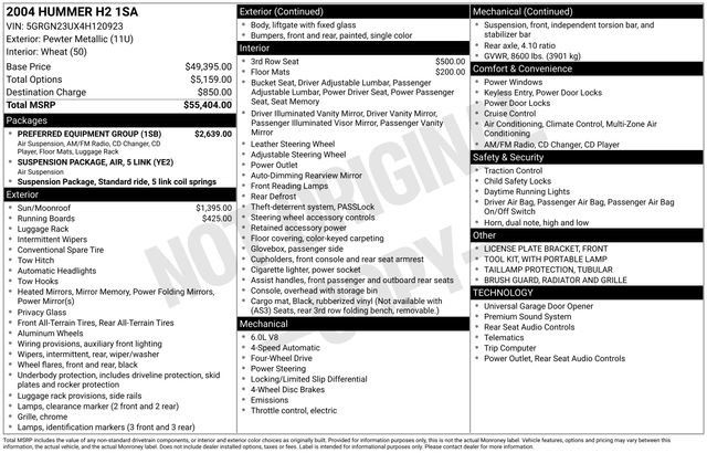 Used 2004 HUMMER H2 w/ Preferred Equipment Group image 38