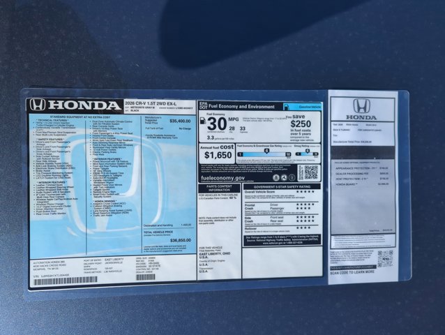 New 2026 Honda CR-V EX-L image 18