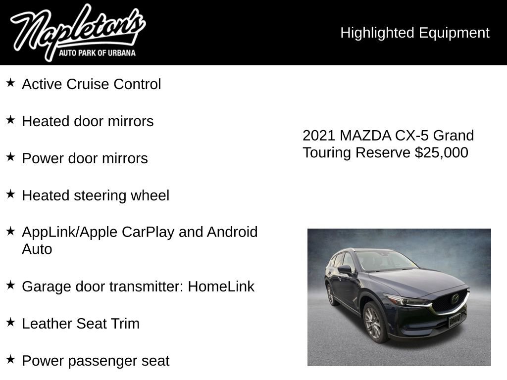 Used 2021 MAZDA CX-5 Grand Touring Reserve AWD/4WD image 8