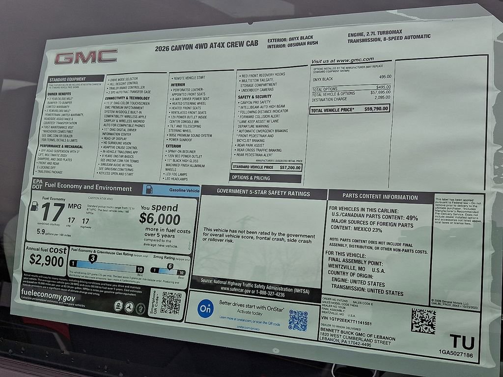 New 2026 GMC Canyon AT4X image 11