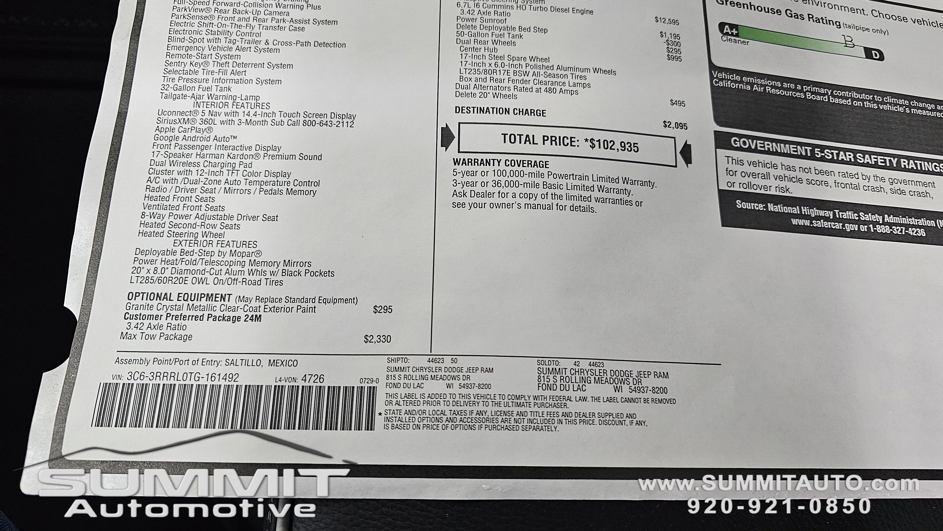 New 2026 RAM 3500 Limited image 68