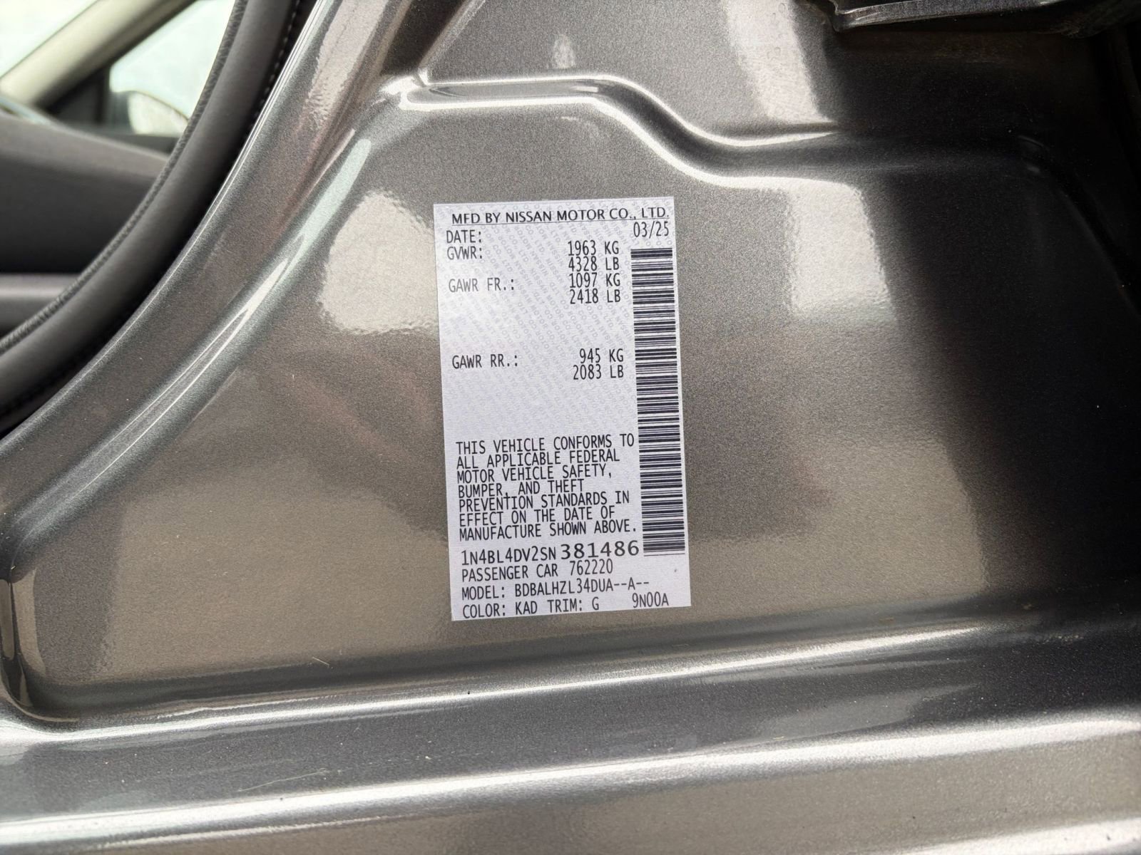 Used 2025 Nissan Altima 2.5 SV image 29