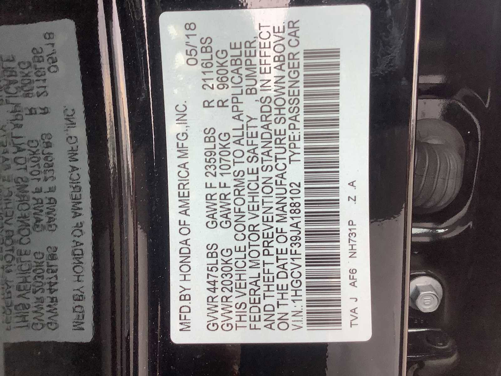 Used 2018 Honda Accord Sport image 21