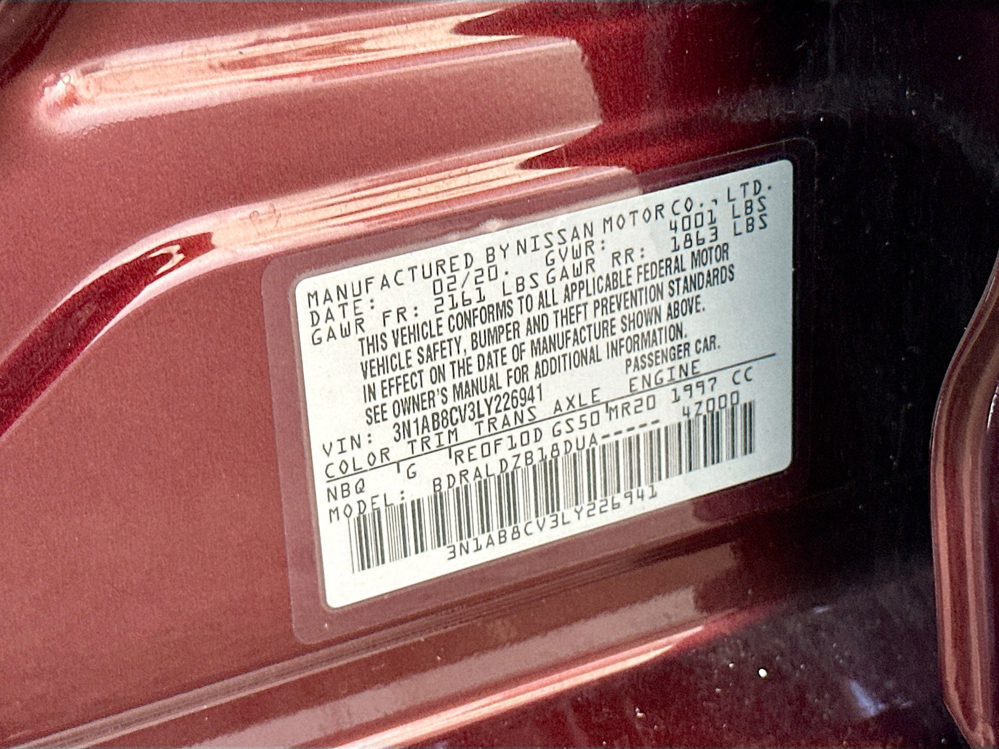 Used 2020 Nissan Sentra SV FWD image 31