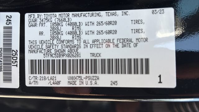 Used 2023 Toyota Tundra Platinum AWD/4WD image 15
