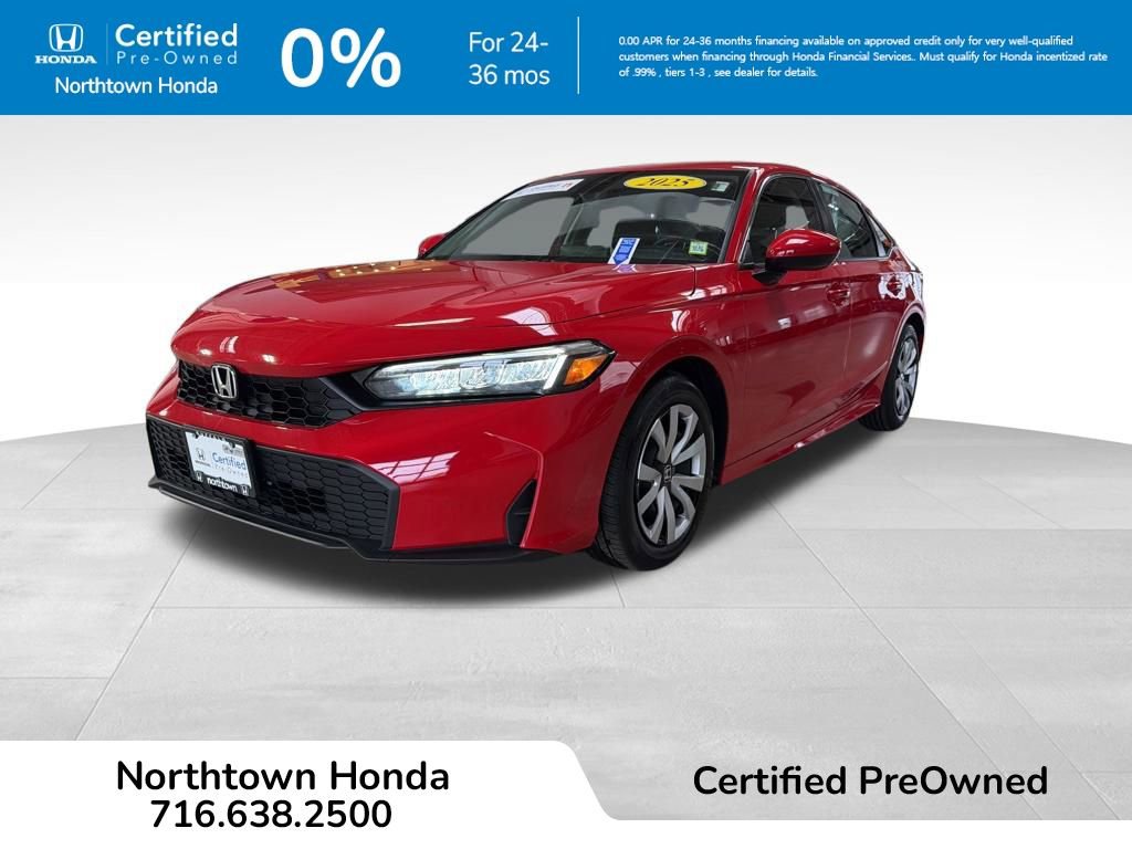 Certified 2025 Honda Civic LX image 1