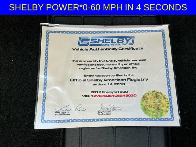 Used 2012 Ford Mustang Shelby GT500 w/ SVT Performance Pkg RWD image 27