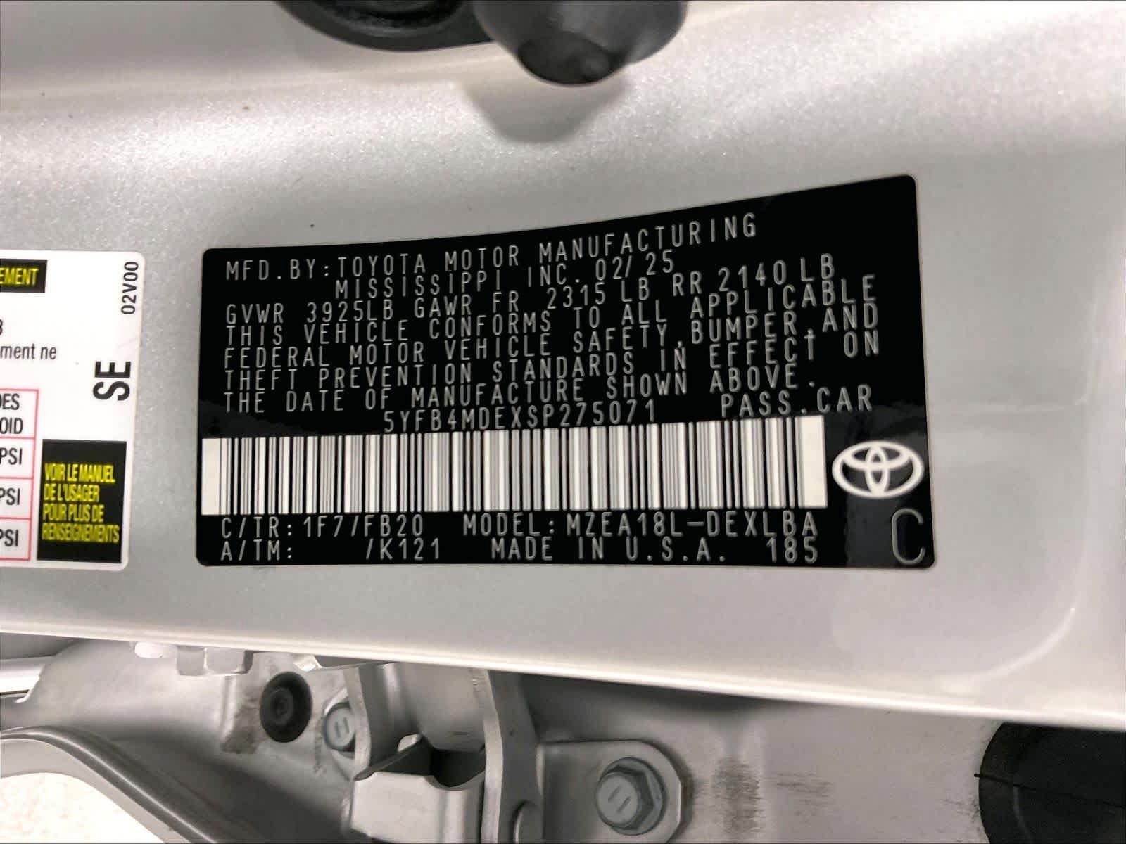 Certified 2025 Toyota Corolla LE FWD image 35