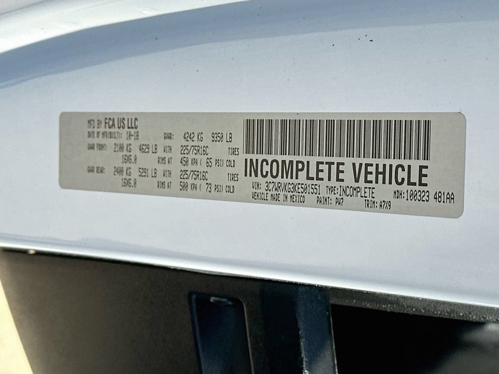 Used 2019 RAM ProMaster 3500 w/ Premium Appearance Group FWD image 31