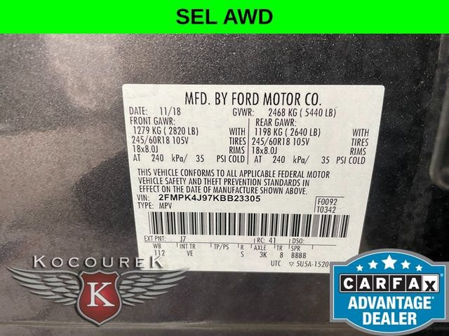 Used 2019 Ford Edge SEL w/ Equipment Group 201A AWD/4WD image 26