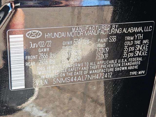 Used 2022 Hyundai Santa Fe Limited FWD image 29