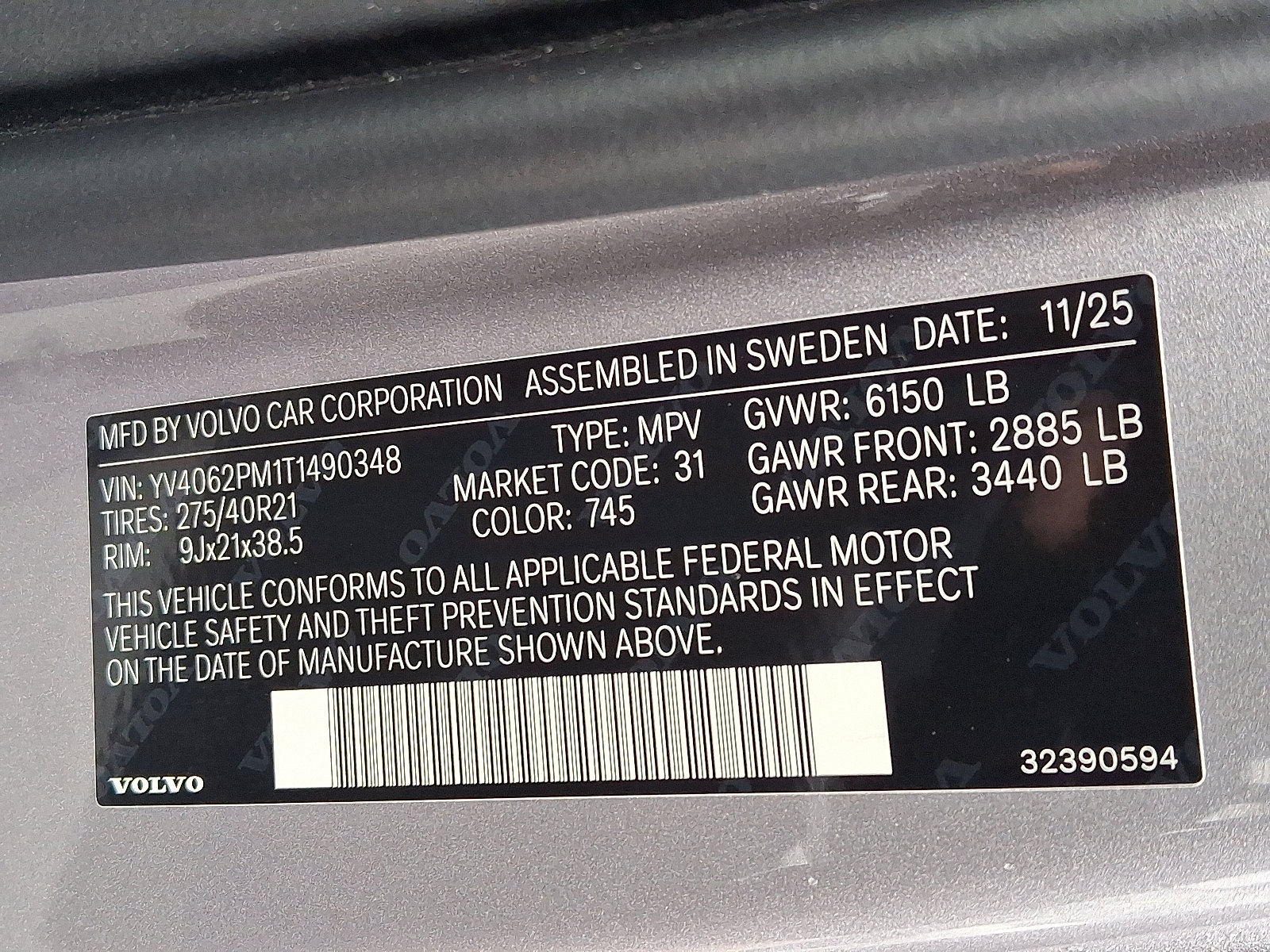 New 2026 Volvo XC90 B6 Ultra w/ Lounge Package image 13