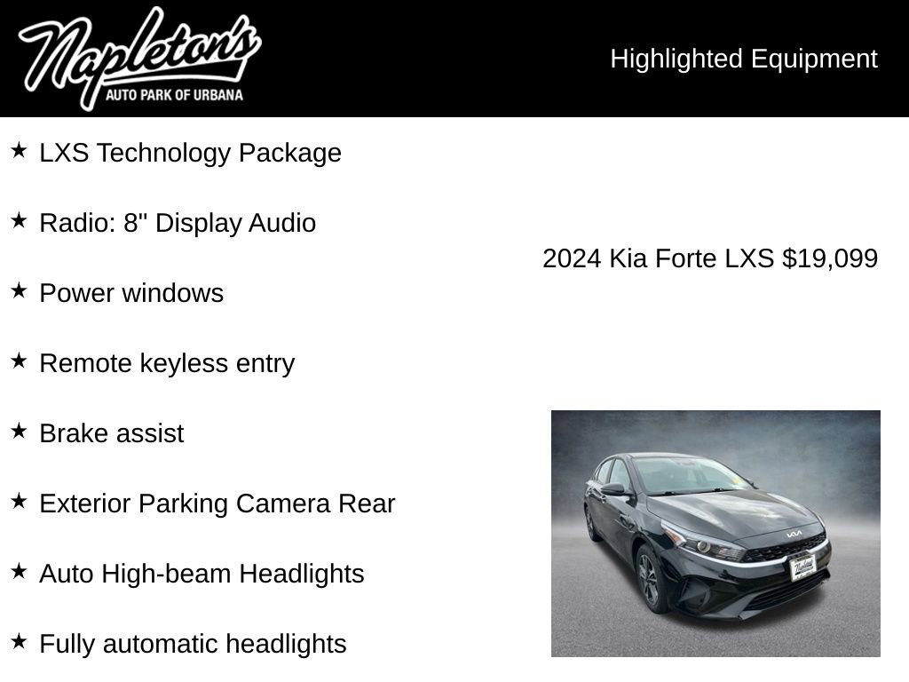 Used 2024 Kia Forte LXS w/ LXS Technology Package image 4