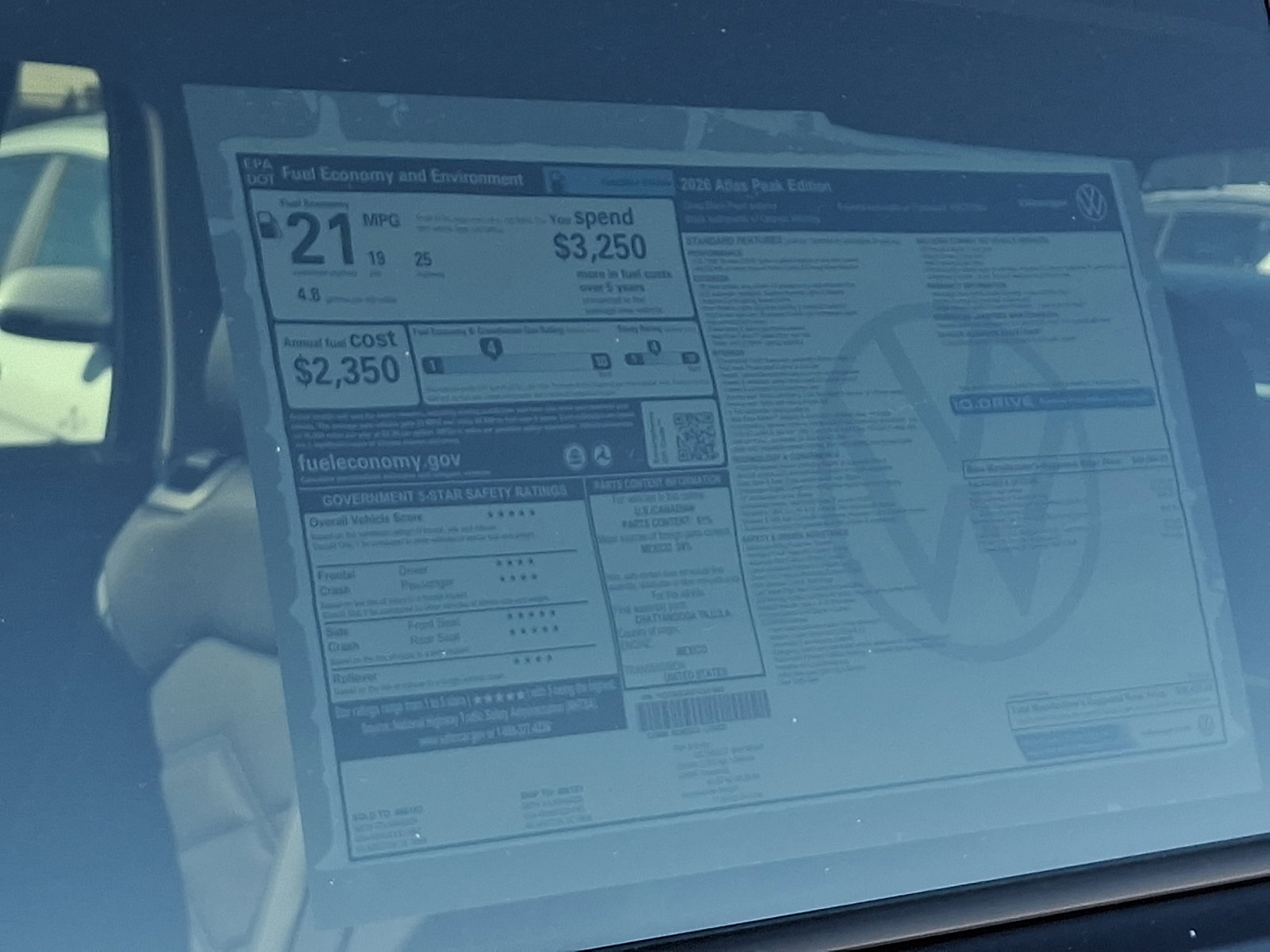New 2026 Volkswagen Atlas Peak Edition image 19