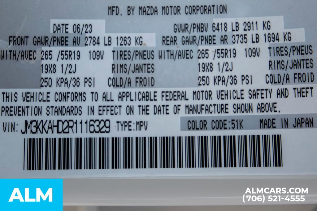 Used 2024 MAZDA CX-90 3.3 Turbo w/ Select Package image 18