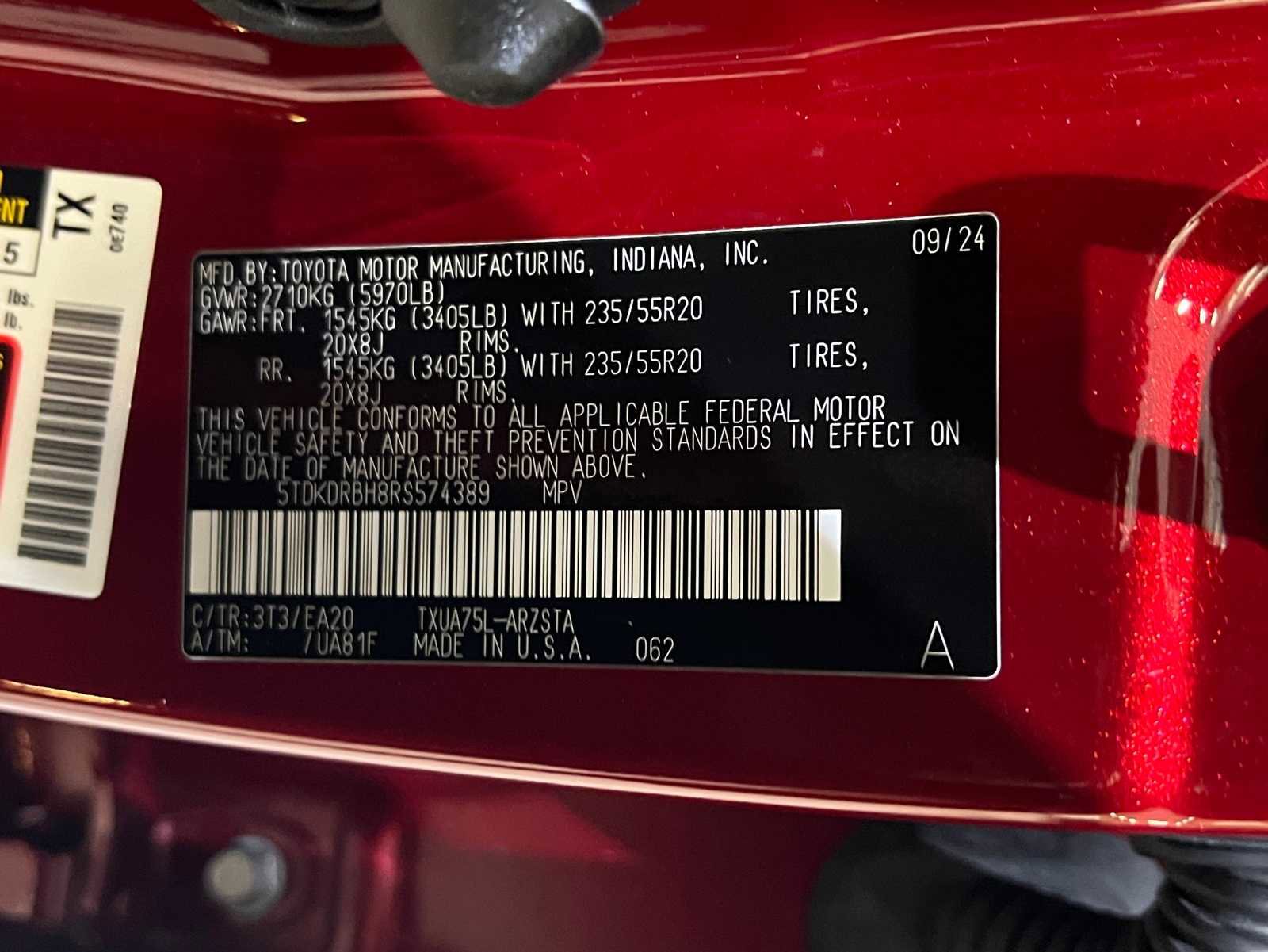 Certified 2024 Toyota Highlander XSE image 30