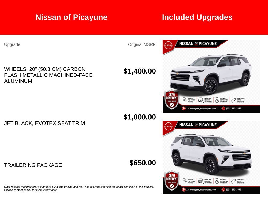 Used 2024 Chevrolet Traverse LT w/ Trailering Package FWD image 7