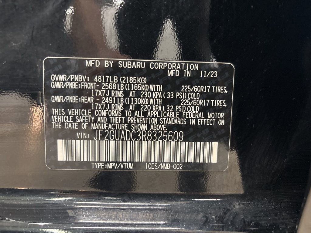 Certified 2024 Subaru Crosstrek 2.0i Premium AWD/4WD image 31