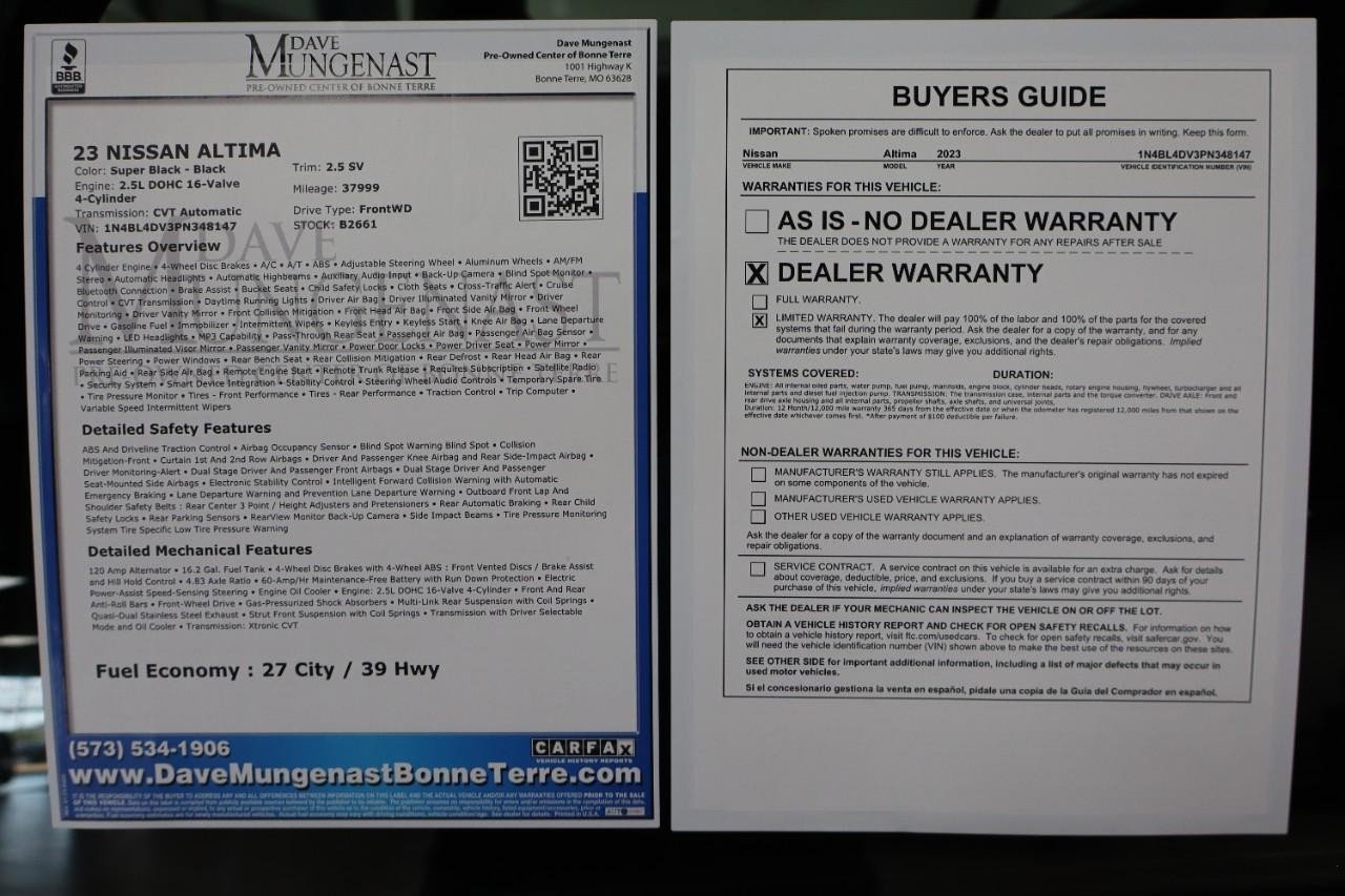 Used 2023 Nissan Altima 2.5 SV image 18