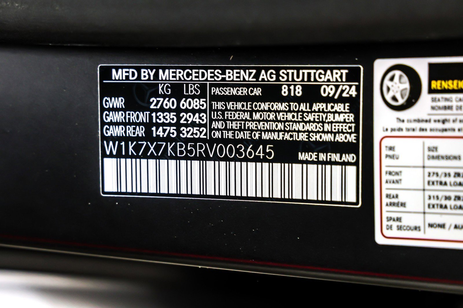 Certified 2024 Mercedes-Benz AMG GT 63 S image 26