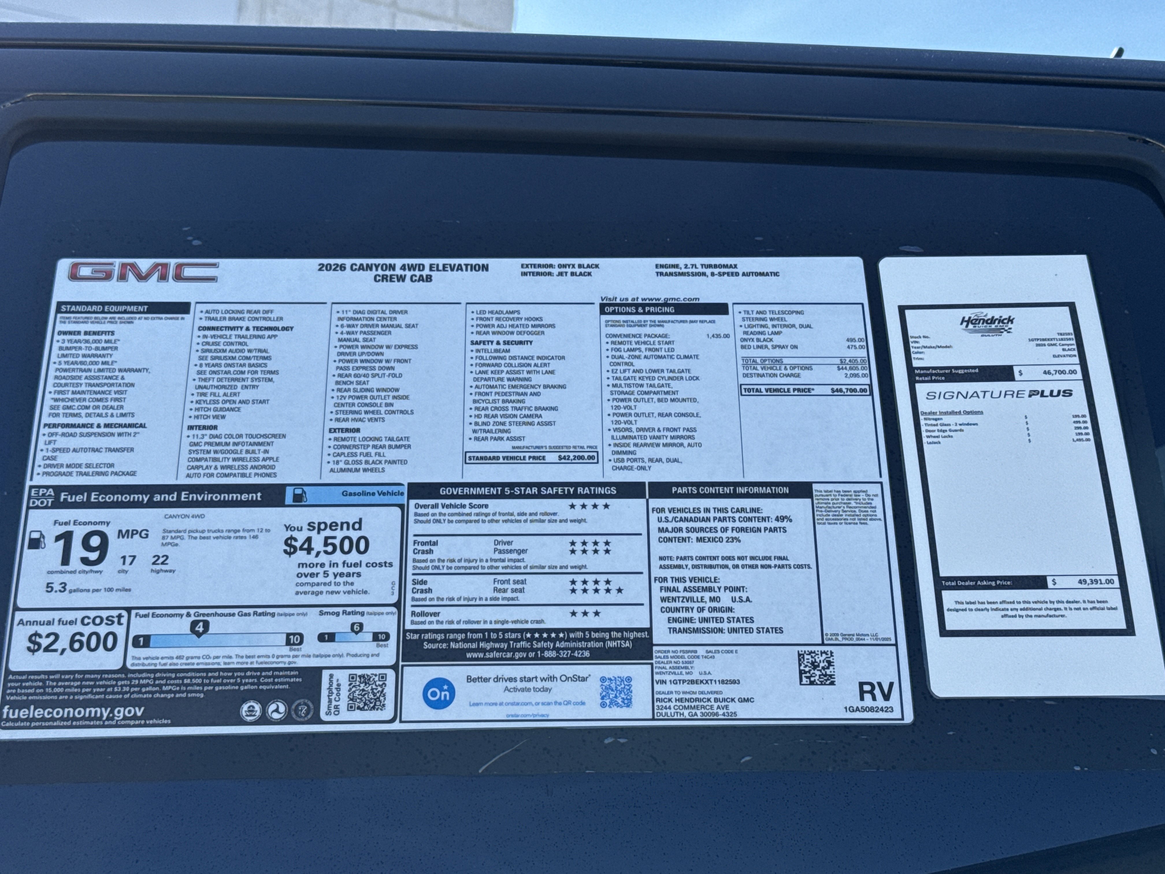 New 2026 GMC Canyon Elevation w/ Convenience Package image 34