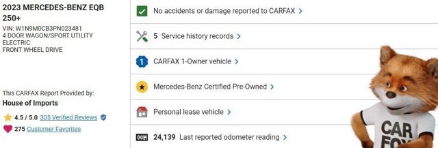 Certified 2023 Mercedes-Benz EQB 250+ image 3