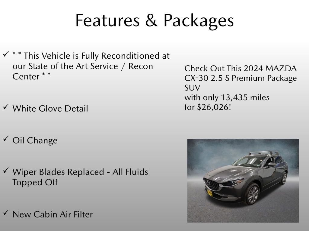 Certified 2024 MAZDA CX-30 AWD 2.5 S w/ Premium Package image 4
