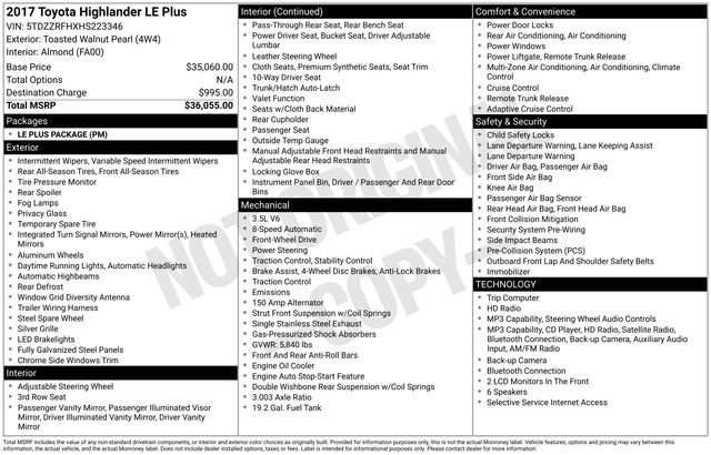 Used 2017 Toyota Highlander Plus FWD image 10