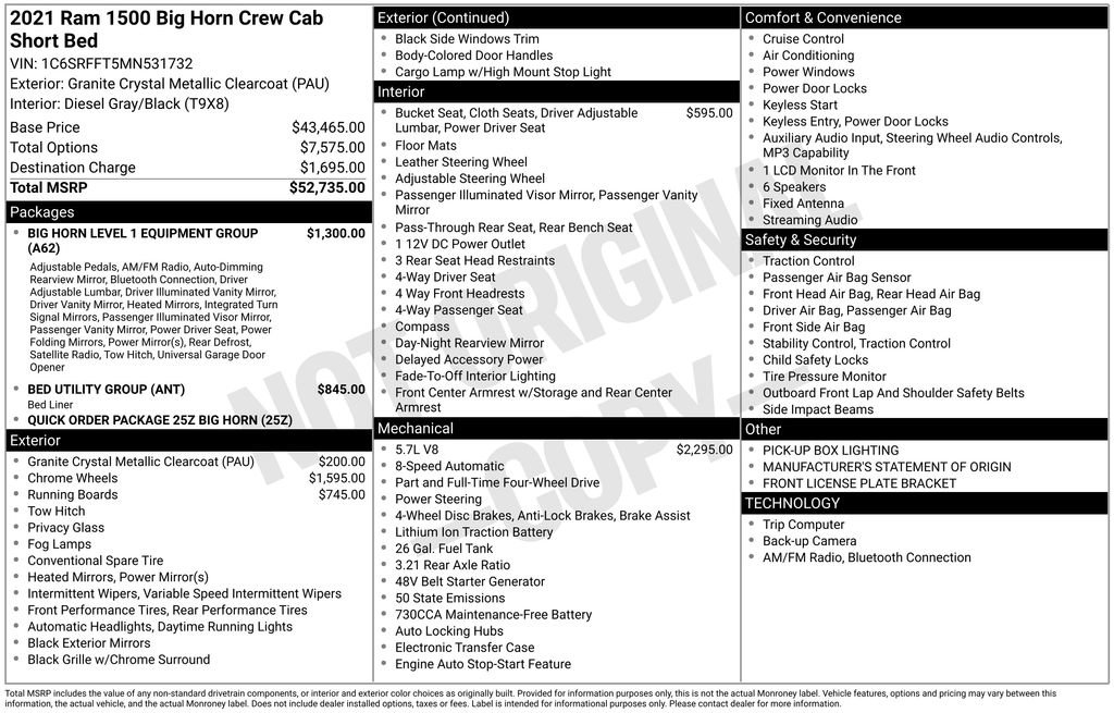 Used 2021 RAM 1500 Big Horn image 37