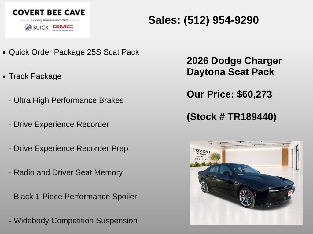 New 2026 Dodge Charger Daytona Scat Pack w/ Track Package AWD/4WD image 7