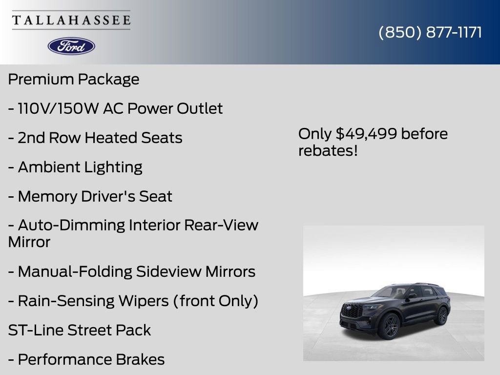 New 2026 Ford Explorer ST-Line w/ ST-Line Street Pack image 12