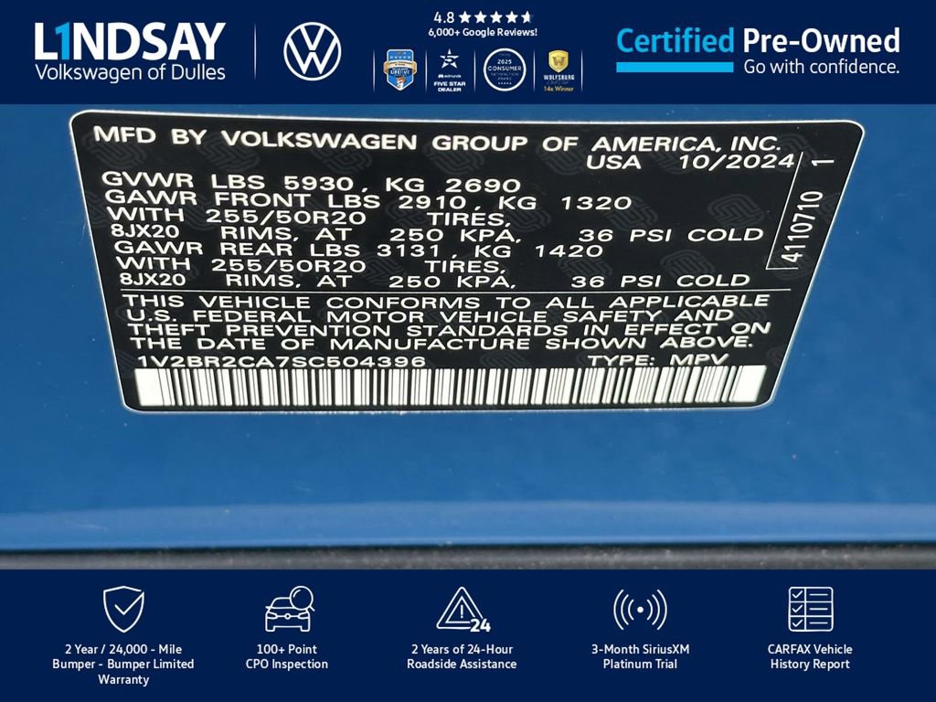 Used 2025 Volkswagen Atlas SEL image 28