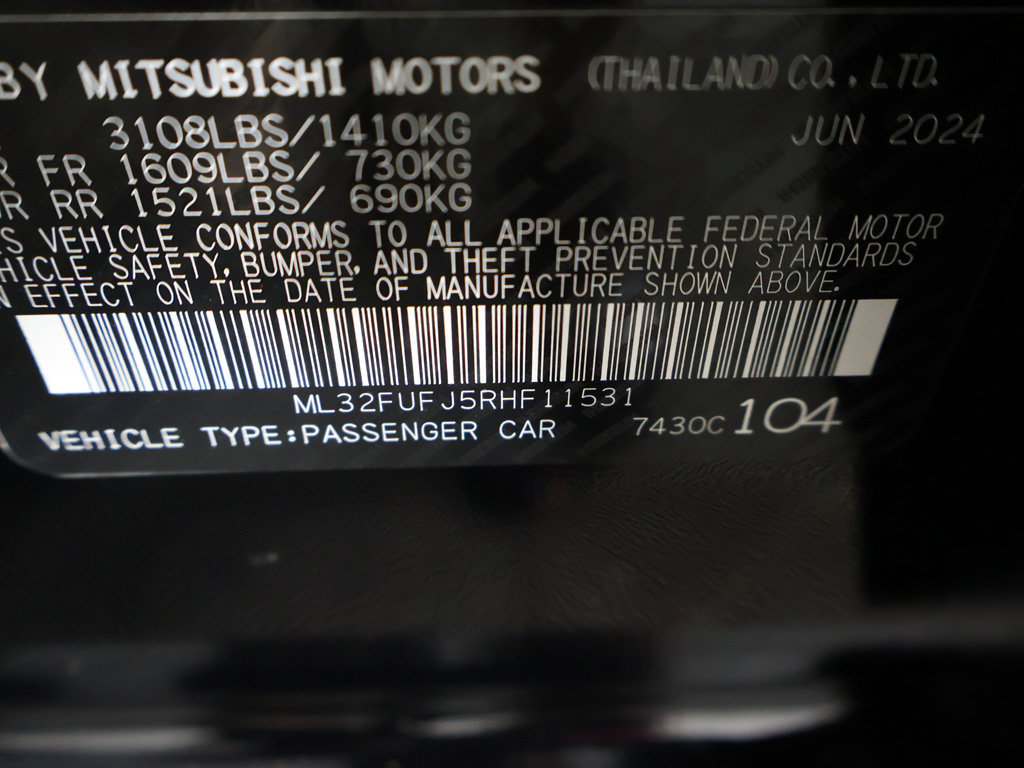 Used 2024 Mitsubishi Mirage G4 ES FWD image 40