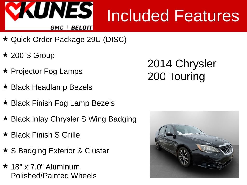 Used 2014 Chrysler 200 Touring w/ 200 S Group image 2