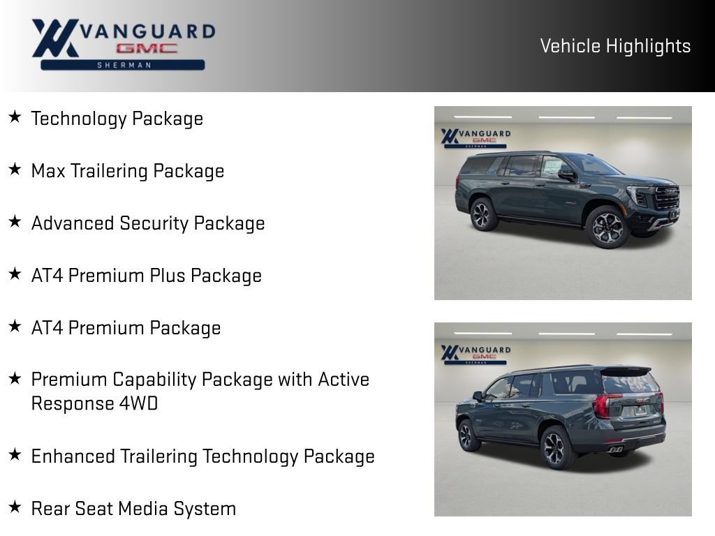 New 2026 GMC Yukon XL AT4 w/ AT4 Premium Plus Package AWD/4WD image 10